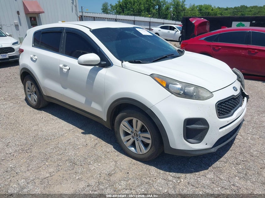 2017 Kia Sportage VIN KNDPM3AC9H7130472 IAAI salvage auction — FRONT END, Salvage (Louisiana), sold $675 on 2026-07-18 (photo 1)