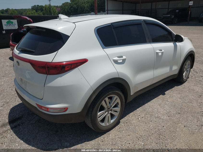 2017 Kia Sportage VIN KNDPM3AC9H7130472 IAAI salvage auction — FRONT END, Salvage (Louisiana), sold $675 on 2026-07-18 (photo 4)