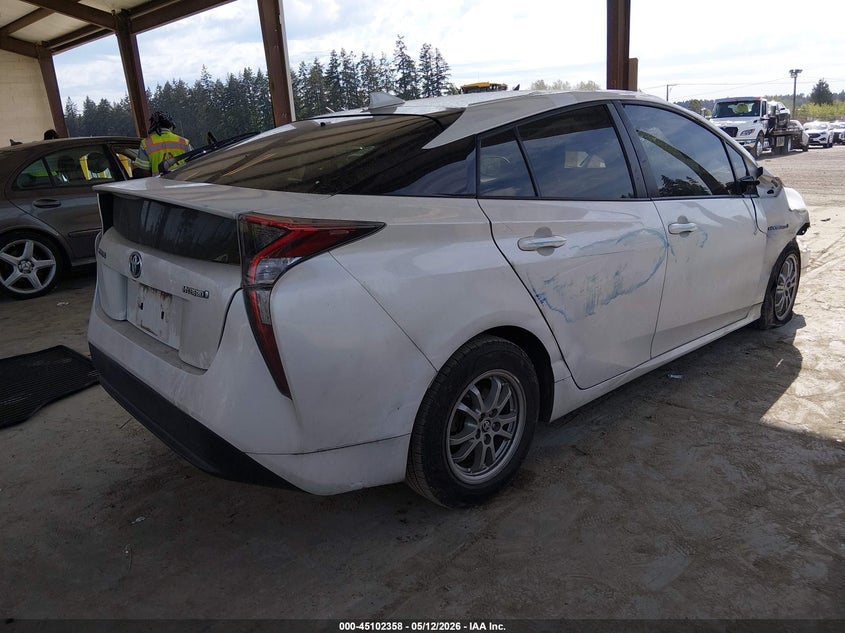 2016 Toyota Prius VIN JTDKARFU7G3021229 IAAI salvage auction — FRONT & REAR, Bill Of Sale (Washington), sold $1,950 on 2026-07-08 (photo 4)