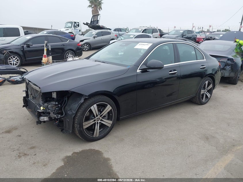 2024 Mercedes-benz C-klasse VIN W1KAF4GB5RR165672 IAAI salvage auction — FRONT END, Salvage (California), sold $16,500 on 2026-07-22 (photo 2)