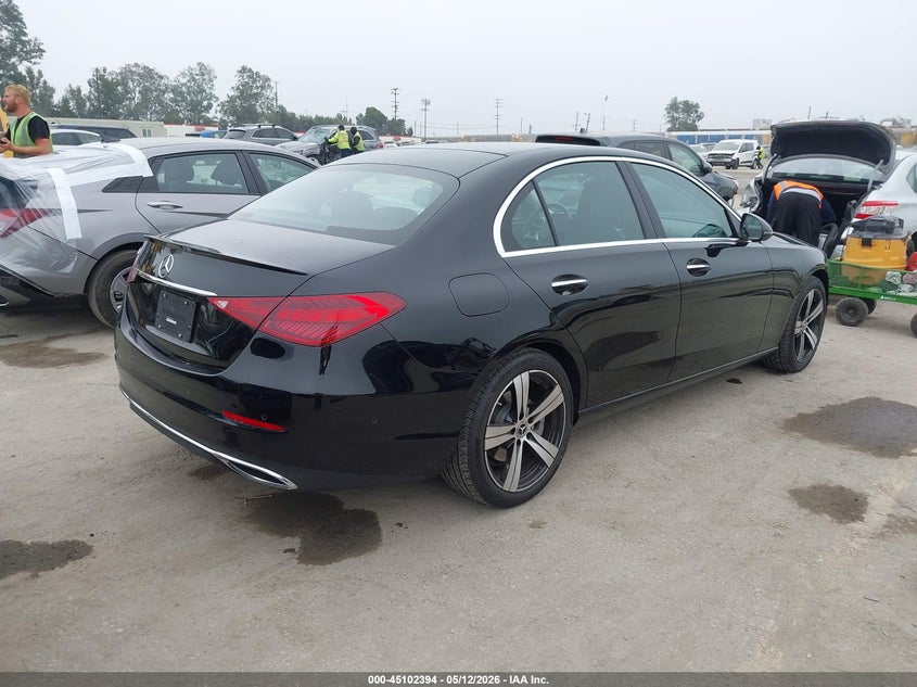 2024 Mercedes-benz C-klasse VIN W1KAF4GB5RR165672 IAAI salvage auction — FRONT END, Salvage (California), sold $16,500 on 2026-07-22 (photo 4)