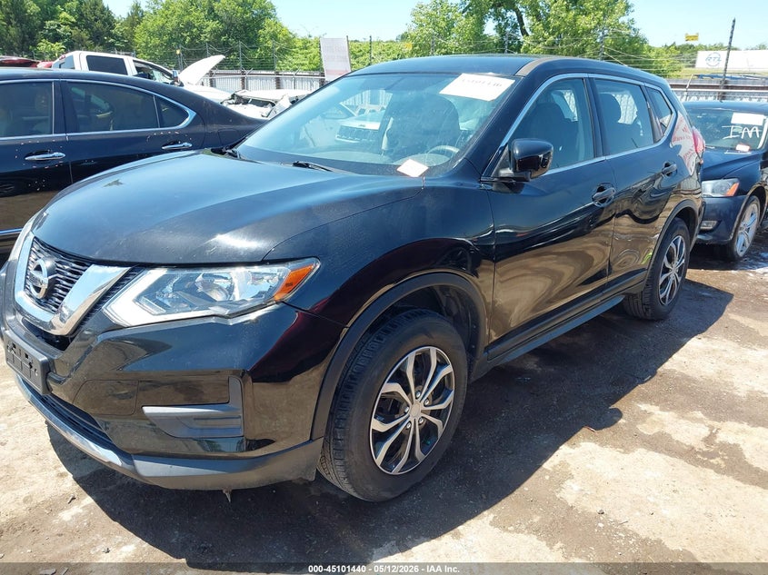 2017 Nissan Rogue VIN JN8AT2MV8HW253156 IAAI salvage auction — RIGHT SIDE, Salvage (Oklahoma), sold $2,050 on 2026-07-08 (photo 2)