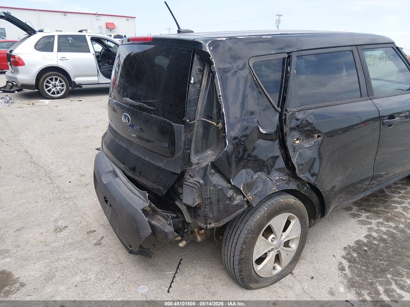 2016 Kia Soul VIN KNDJN2A27G7325540 IAAI salvage auction — FRONT & REAR, Salvage (Missouri), sold $1,100 on 2026-07-09 (photo 6)