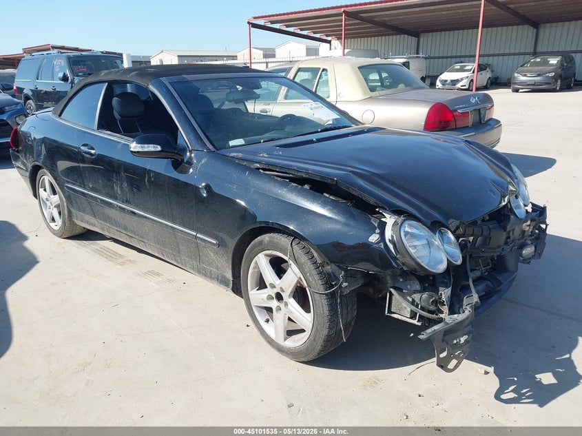 2006 Mercedes-benz Clk-class VIN WDBTK56G06T061489 IAAI salvage auction — FRONT & REAR, Salvage (Texas), sold $425 on 2026-07-14 (photo 1)
