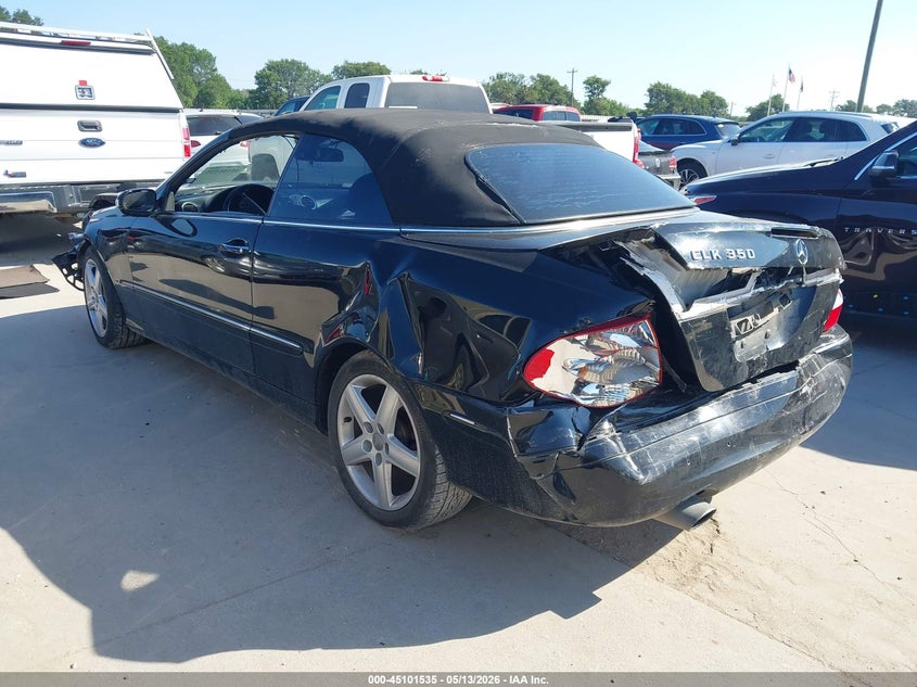 2006 Mercedes-benz Clk-class VIN WDBTK56G06T061489 IAAI salvage auction — FRONT & REAR, Salvage (Texas), sold $425 on 2026-07-14 (photo 3)