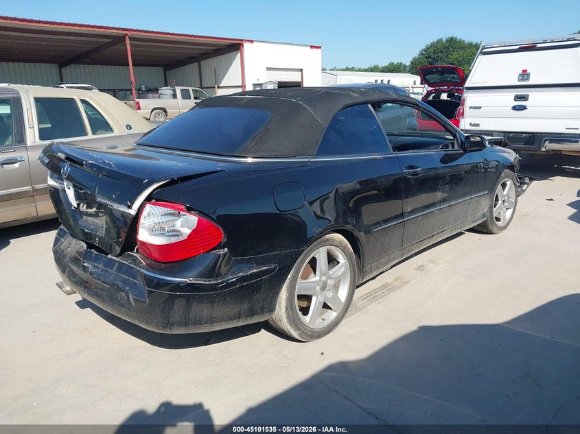 2006 Mercedes-benz Clk-class VIN WDBTK56G06T061489 IAAI salvage auction — FRONT & REAR, Salvage (Texas), sold $425 on 2026-07-14 (photo 4)