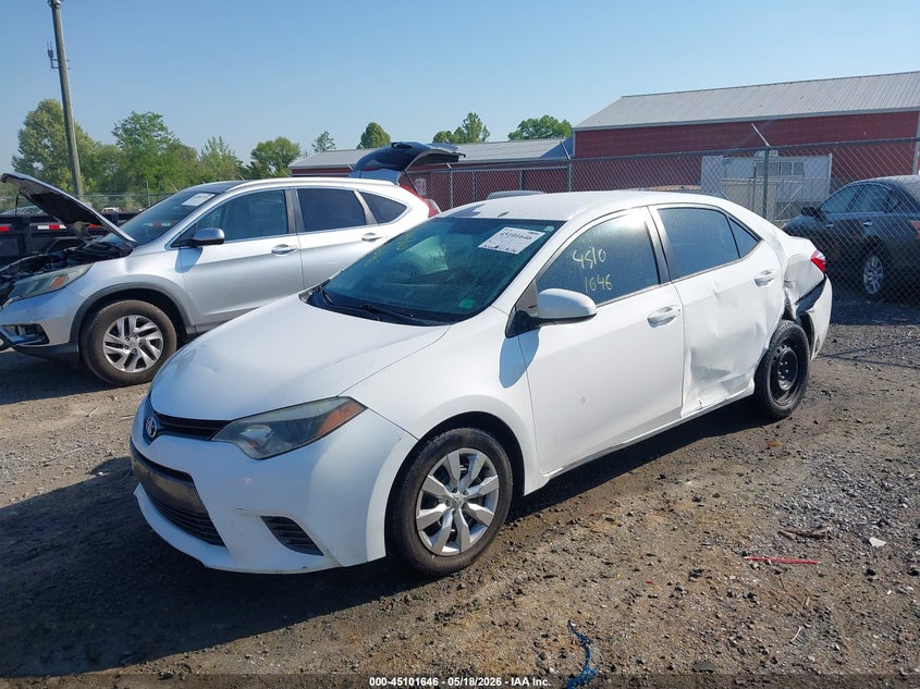 2015 Toyota Corolla VIN 5YFBURHE7FP256863 IAAI salvage auction — LEFT SIDE, Clear (Virginia), sold $2,200 on 2026-07-07 (photo 2)