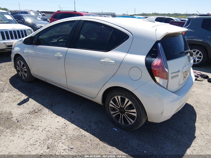 2015 Toyota Prius c VIN JTDKDTB31F1086749 IAAI salvage auction — HAIL, Clear (Oklahoma), sold $2,850 on 2026-07-14 (photo 3)