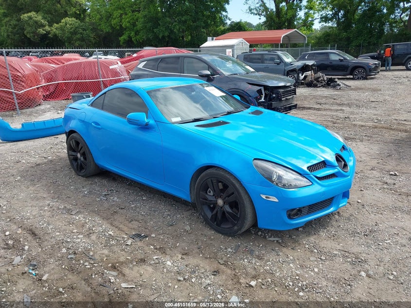 2009 Mercedes-benz Slk-class VIN WDBWK58F19F190569 IAAI salvage auction — REAR END, Prior Salvage (Minnesota), sold $1,450 on 2026-07-24 (photo 1)