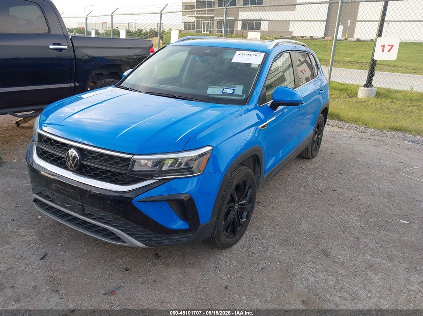 2024 Volkswagen Taos VIN 3VVEX7B23RM122324 IAAI salvage auction — HAIL, Original (Texas), sold $11,500 on 2026-07-14 (photo 2)