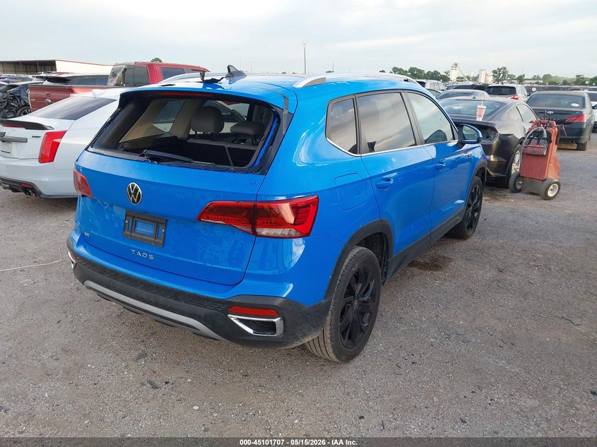 2024 Volkswagen Taos VIN 3VVEX7B23RM122324 IAAI salvage auction — HAIL, Original (Texas), sold $11,500 on 2026-07-14 (photo 4)