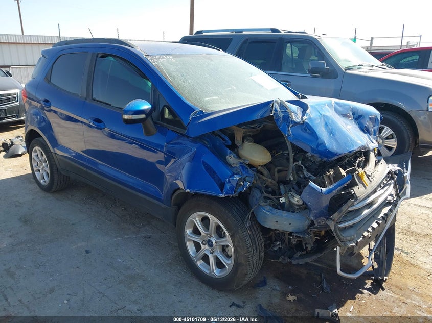 2019 Ford Ecosport VIN MAJ3S2GEXKC285088 IAAI salvage auction — SIDE, Salvage (Texas), sold $600 on 2026-07-14 (photo 1)