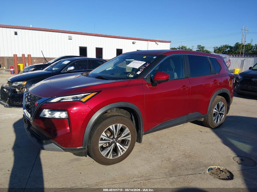 2022 Nissan Rogue VIN 5N1BT3BB2NC723799 IAAI salvage auction — RIGHT REAR, Salvage (Missouri), sold $8,450 on 2026-07-28 (photo 2)