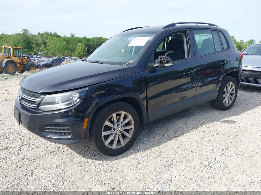 2018 Volkswagen Tiguan VIN WVGBV7AX6JK001170 IAAI salvage auction — LEFT SIDE, Salvage (Massachusetts), sold $2,100 on 2026-08-12 (photo 2)