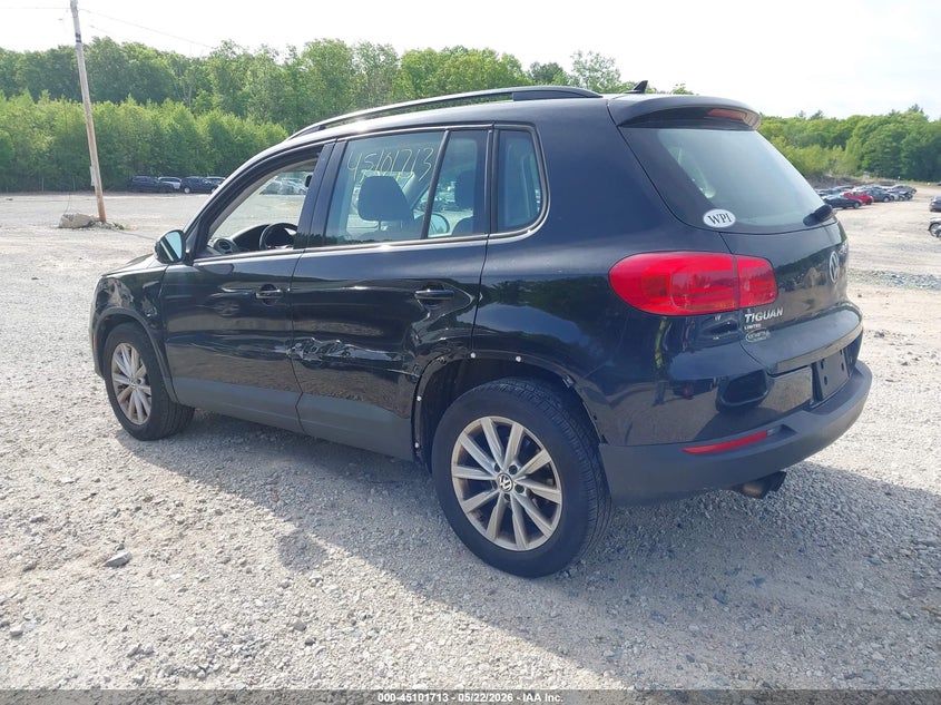 2018 Volkswagen Tiguan VIN WVGBV7AX6JK001170 IAAI salvage auction — LEFT SIDE, Salvage (Massachusetts), sold $2,100 on 2026-08-12 (photo 3)