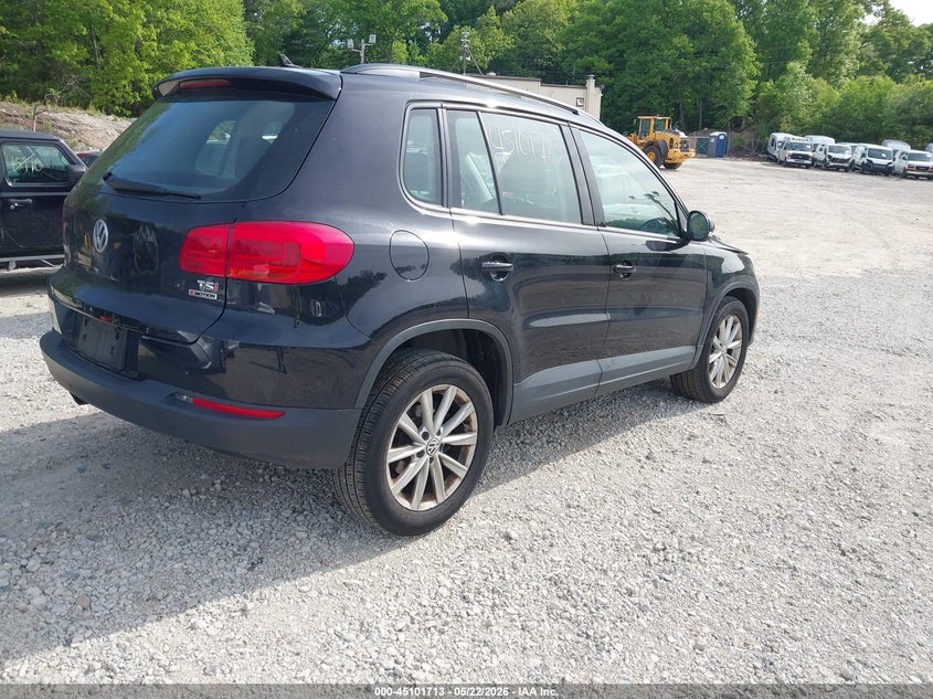 2018 Volkswagen Tiguan VIN WVGBV7AX6JK001170 IAAI salvage auction — LEFT SIDE, Salvage (Massachusetts), sold $2,100 on 2026-08-12 (photo 4)