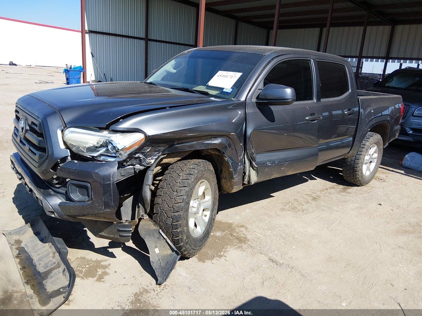 2017 Toyota Tacoma VIN 5TFCZ5AN8HX093654 IAAI salvage auction — FRONT END, Salvage (Texas), sold $8,800 on 2026-07-07 (photo 2)