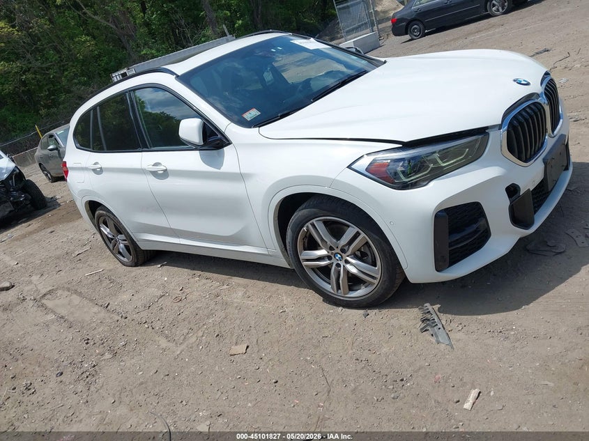 2021 BMW X1 VIN WBXJG9C0XM5U47253 IAAI salvage auction — FRONT END, Salvage Title, sold $11,250 on 2026-08-18 (photo 1)