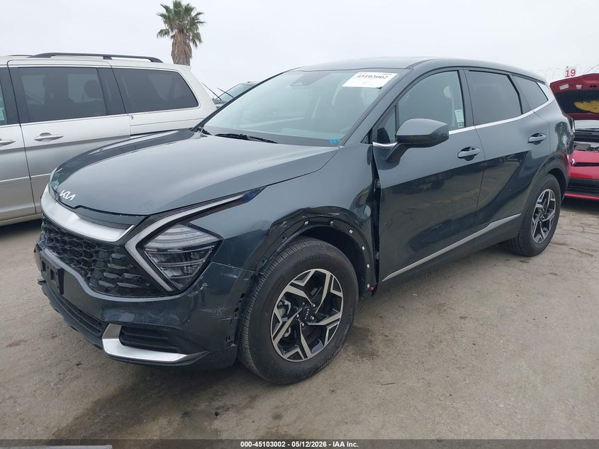 2025 Kia Sportage VIN KNDPU3DF3S7358979 IAAI salvage auction — LEFT FRONT, Salvage (California), sold $9,650 on 2026-07-15 (photo 2)
