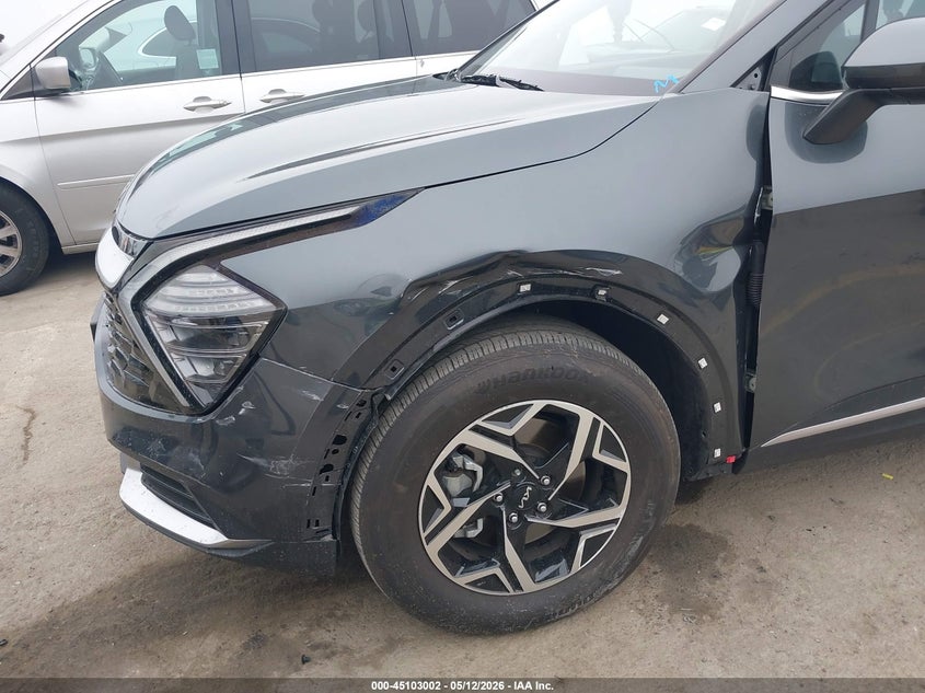 2025 Kia Sportage VIN KNDPU3DF3S7358979 IAAI salvage auction — LEFT FRONT, Salvage (California), sold $9,650 on 2026-07-15 (photo 6)