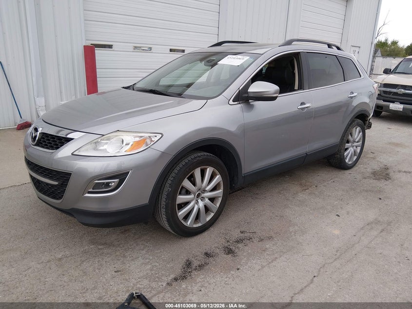 2010 Mazda Cx-9 VIN JM3TB2MA0A0213187 IAAI salvage auction — FRONT & REAR, Salvage (Illinois), sold $800 on 2026-07-14 (photo 2)
