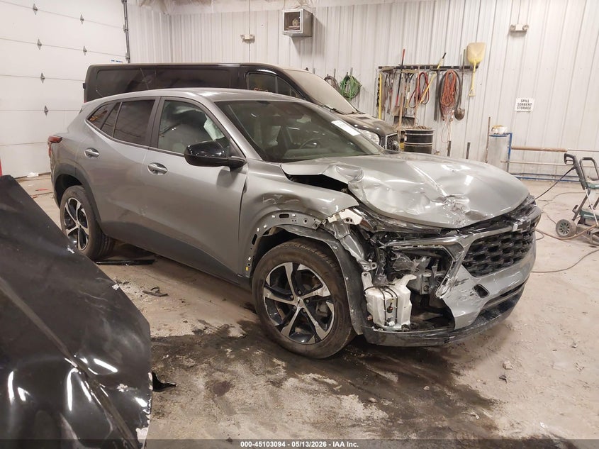 2025 Chevrolet Trax VIN KL77LGEP6SC267064 IAAI salvage auction — FRONT END, Salvage (Michigan), sold $3,750 on 2026-07-21 (photo 1)