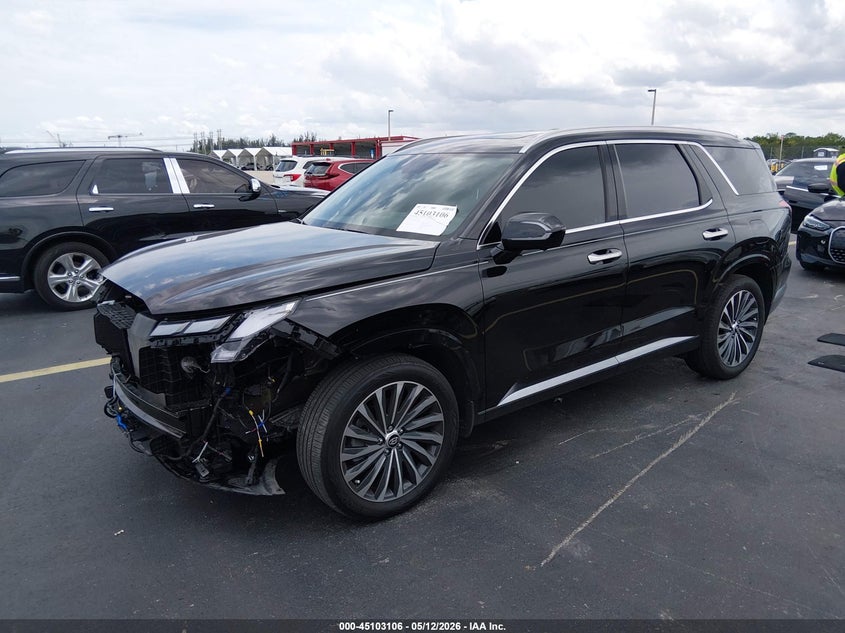 2025 Hyundai Palisade VIN KM8R74GE1SU846673 IAAI salvage auction — LEFT FRONT, Rebuildable (Florida), sold $18,600 on 2026-07-23 (photo 2)