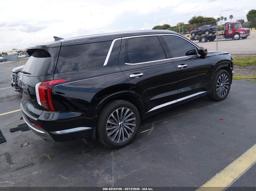 2025 Hyundai Palisade VIN KM8R74GE1SU846673 IAAI salvage auction — LEFT FRONT, Rebuildable (Florida), sold $18,600 on 2026-07-23 (photo 4)