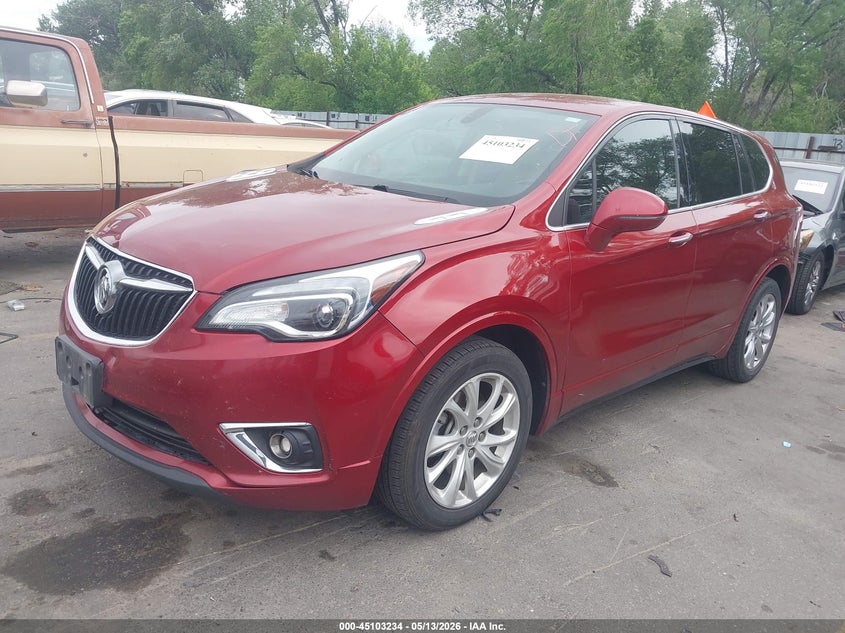 2020 Buick Envision VIN LRBFXBSA9LD157982 IAAI salvage auction — FRONT END, Salvage (Utah), sold $2,200 on 2026-07-10 (photo 2)