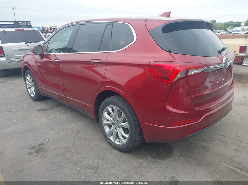 2020 Buick Envision VIN LRBFXBSA9LD157982 IAAI salvage auction — FRONT END, Salvage (Utah), sold $2,200 on 2026-07-10 (photo 3)