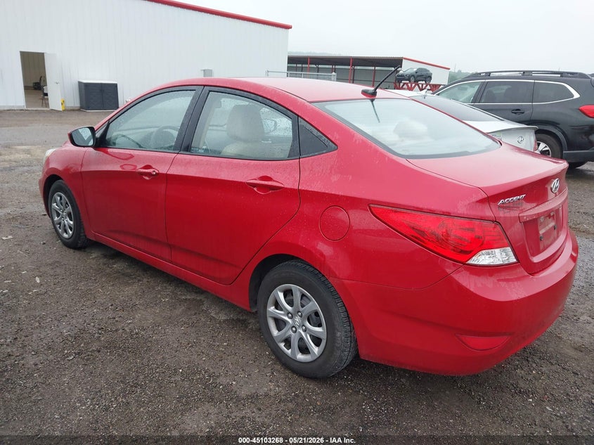2012 Hyundai Accent VIN KMHCT4AE0CU122047 IAAI salvage auction — RIGHT FRONT, Clear (Oklahoma), sold $1,125 on 2026-07-07 (photo 3)