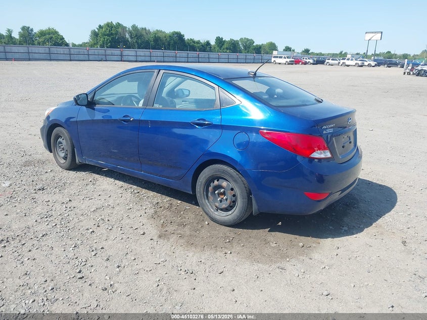 2015 Hyundai Accent VIN KMHCT4AE7FU938368 IAAI salvage auction — RIGHT SIDE, Clear (Arkansas), sold $800 on 2026-07-08 (photo 3)