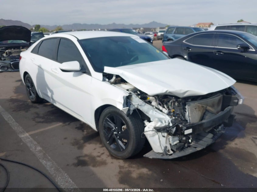 2022 Hyundai Elantra VIN 5NPLS4AG3NH062576 IAAI salvage auction — RIGHT FRONT, Salvage (Arizona), sold $3,800 on 2026-07-07 (photo 1)