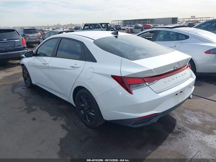 2022 Hyundai Elantra VIN 5NPLS4AG3NH062576 IAAI salvage auction — RIGHT FRONT, Salvage (Arizona), sold $3,800 on 2026-07-07 (photo 3)