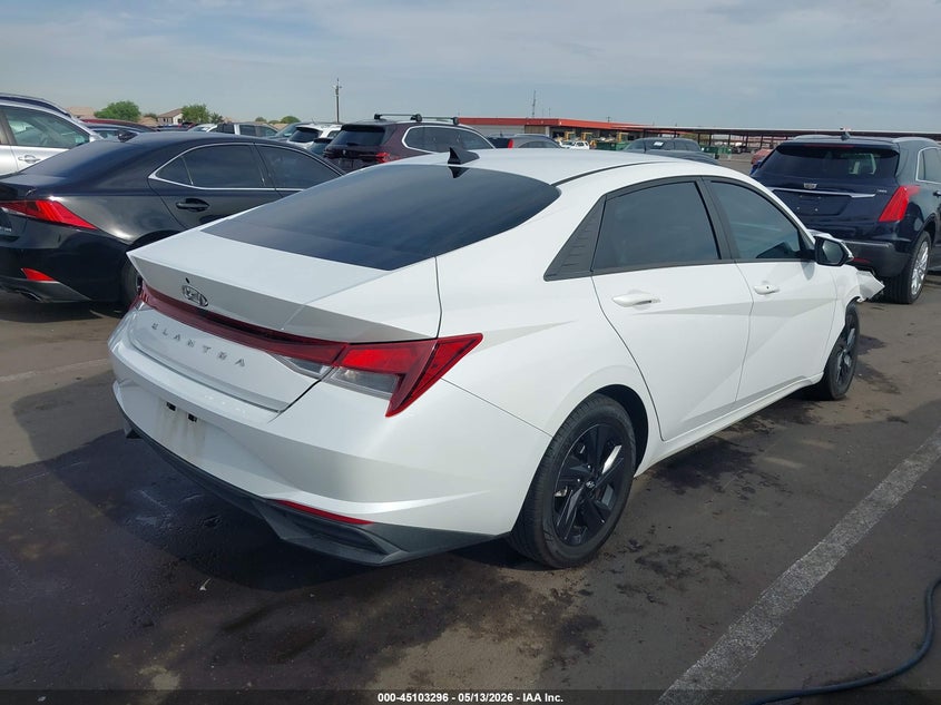 2022 Hyundai Elantra VIN 5NPLS4AG3NH062576 IAAI salvage auction — RIGHT FRONT, Salvage (Arizona), sold $3,800 on 2026-07-07 (photo 4)