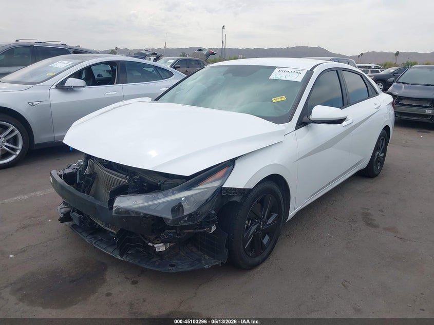 2022 Hyundai Elantra VIN 5NPLS4AG3NH062576 IAAI salvage auction — RIGHT FRONT, Salvage (Arizona), sold $3,800 on 2026-07-07 (photo 2)