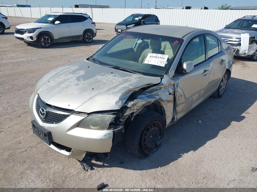 2006 Mazda 3 VIN JM1BK12G761534179 IAAI salvage auction — LEFT SIDE, Salvage (Texas), sold $275 on 2026-07-15 (photo 2)
