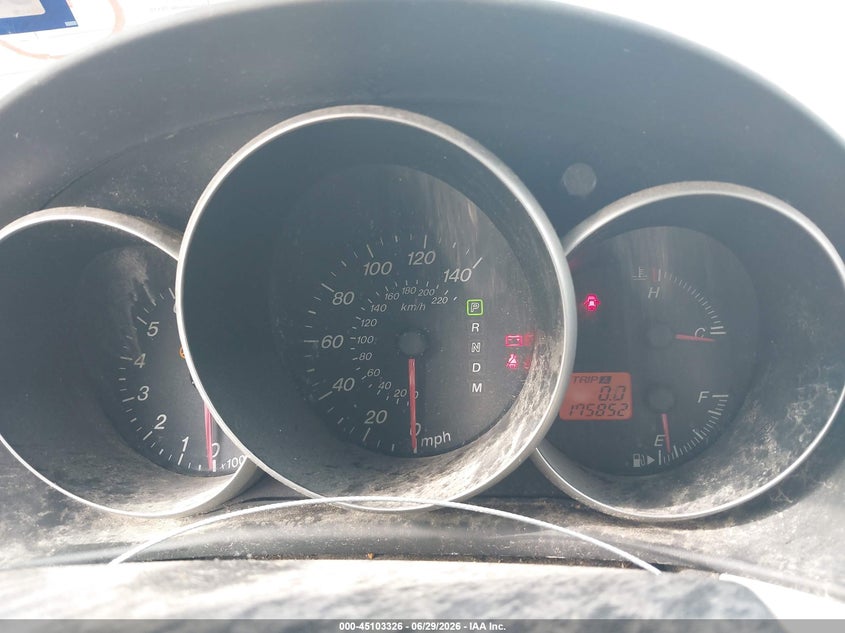 2006 Mazda 3 VIN JM1BK12G761534179 IAAI salvage auction — LEFT SIDE, Salvage (Texas), sold $275 on 2026-07-15 (photo 7)
