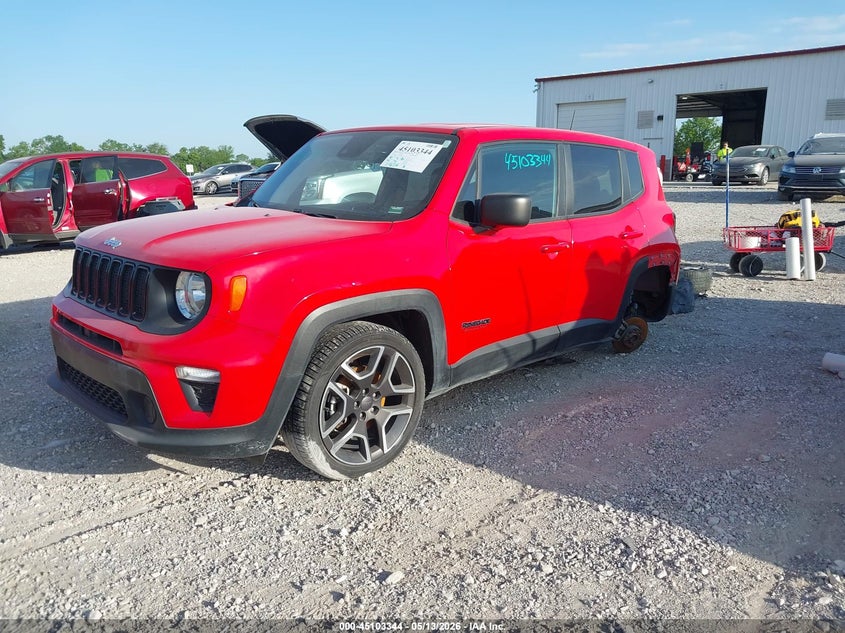 2021 Jeep Renegade VIN ZACNJDC10MPN30545 IAAI salvage auction — HAIL, Clear (Missouri), sold $3,175 on 2026-07-13 (photo 2)