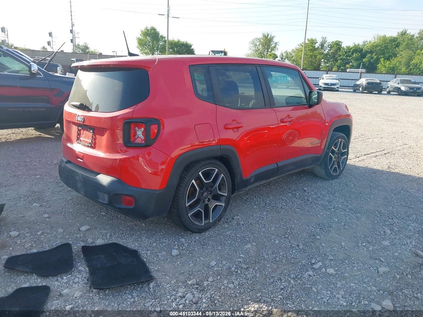 2021 Jeep Renegade VIN ZACNJDC10MPN30545 IAAI salvage auction — HAIL, Clear (Missouri), sold $3,175 on 2026-07-13 (photo 4)