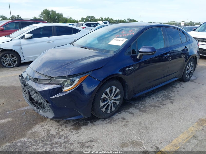 2021 Toyota Corolla VIN JTDEAMDE8MJ003700 IAAI salvage auction — RIGHT FRONT, Original (Texas), sold $5,100 on 2026-07-23 (photo 2)