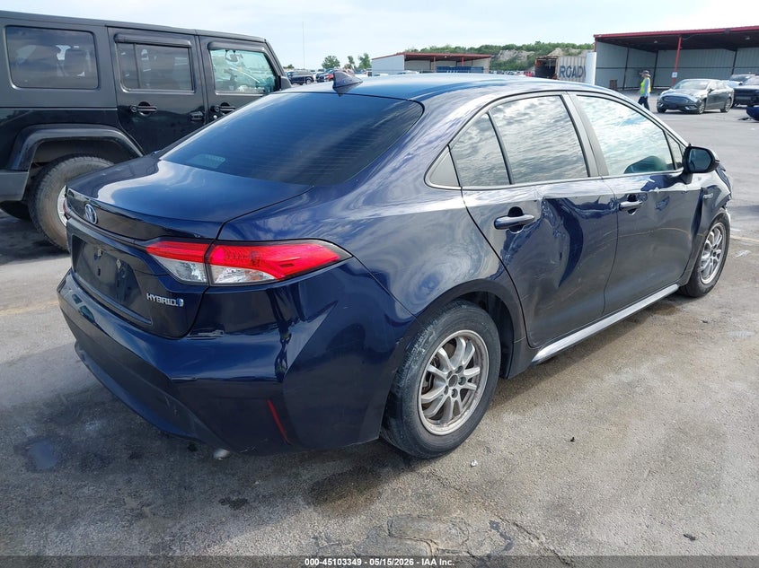 2021 Toyota Corolla VIN JTDEAMDE8MJ003700 IAAI salvage auction — RIGHT FRONT, Original (Texas), sold $5,100 on 2026-07-23 (photo 4)