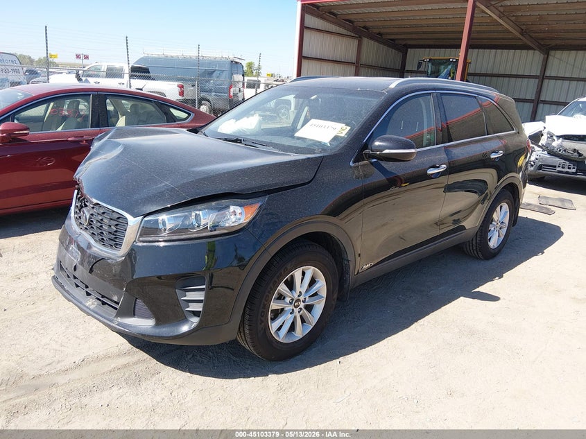 2019 Kia Sorento VIN 5XYPGDA3XKG452044 IAAI salvage auction — FRONT END, Salvage (Nebraska), sold $2,450 on 2026-07-16 (photo 2)