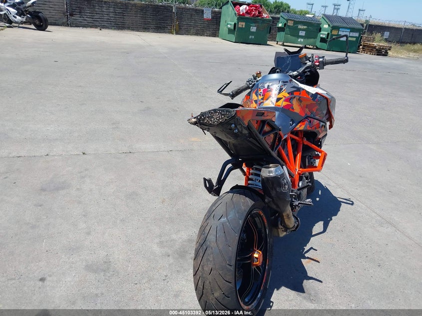 2023 Ktm VIN VBKV69404PM967411 IAAI salvage auction — FRONT END, Salvage (California), sold $25 on 2026-07-29 (photo 4)