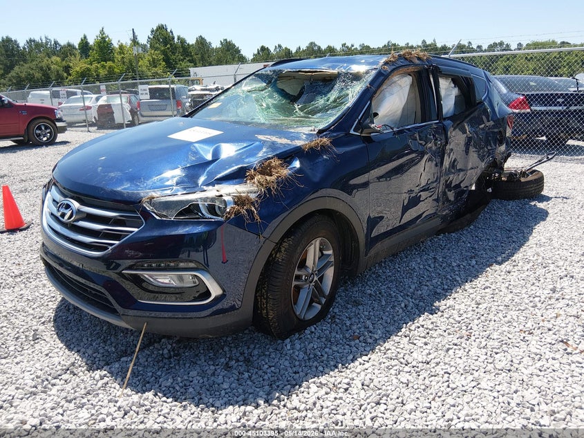 2018 Hyundai Santa fe VIN 5XYZU3LBXJG548545 IAAI salvage auction — LEFT SIDE, Salvage (Alabama), sold $600 on 2026-07-16 (photo 2)