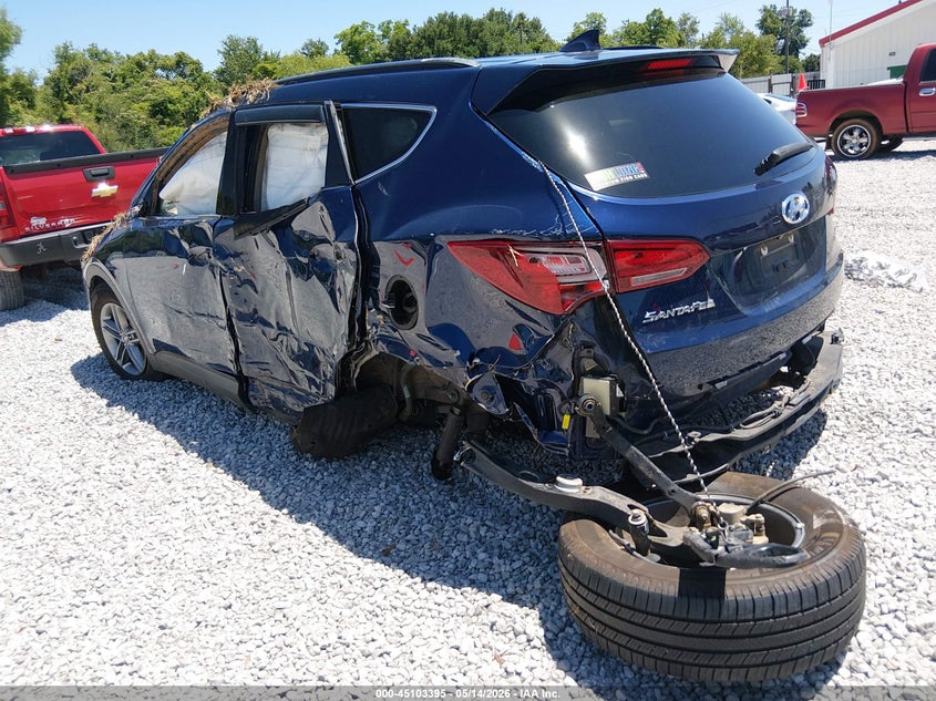 2018 Hyundai Santa fe VIN 5XYZU3LBXJG548545 IAAI salvage auction — LEFT SIDE, Salvage (Alabama), sold $600 on 2026-07-16 (photo 3)