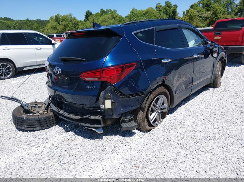 2018 Hyundai Santa fe VIN 5XYZU3LBXJG548545 IAAI salvage auction — LEFT SIDE, Salvage (Alabama), sold $600 on 2026-07-16 (photo 4)
