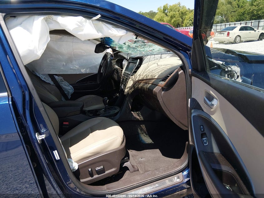 2018 Hyundai Santa fe VIN 5XYZU3LBXJG548545 IAAI salvage auction — LEFT SIDE, Salvage (Alabama), sold $600 on 2026-07-16 (photo 5)