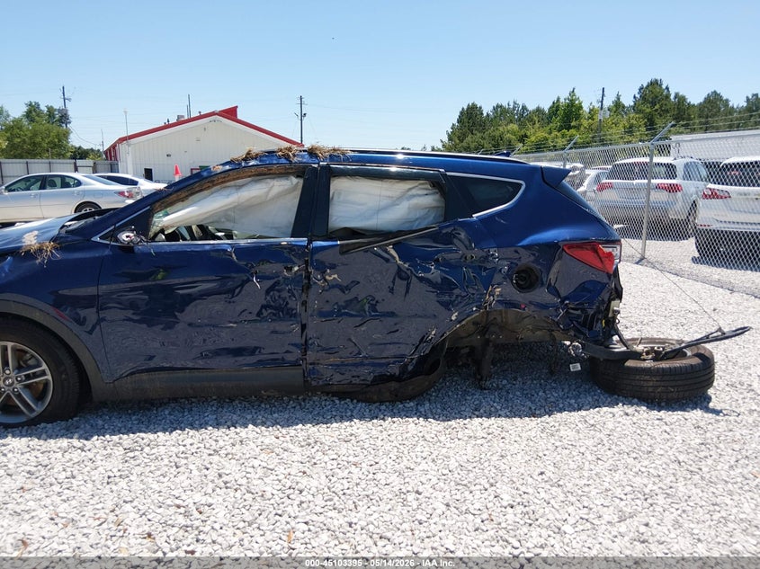 2018 Hyundai Santa fe VIN 5XYZU3LBXJG548545 IAAI salvage auction — LEFT SIDE, Salvage (Alabama), sold $600 on 2026-07-16 (photo 6)