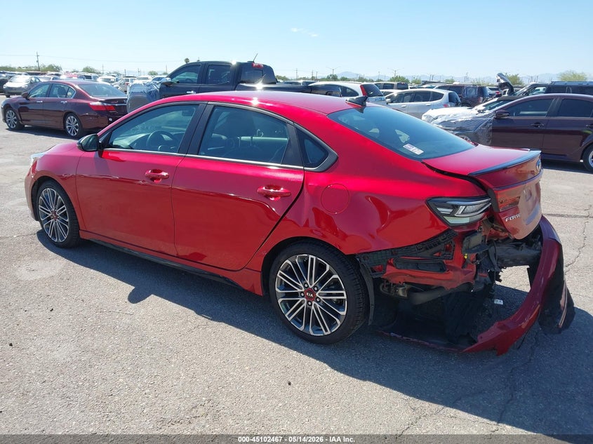 2021 Kia Forte VIN 3KPF44AC9ME415099 IAAI salvage auction — REAR END, Salvage (California), sold $4,000 on 2026-07-09 (photo 3)